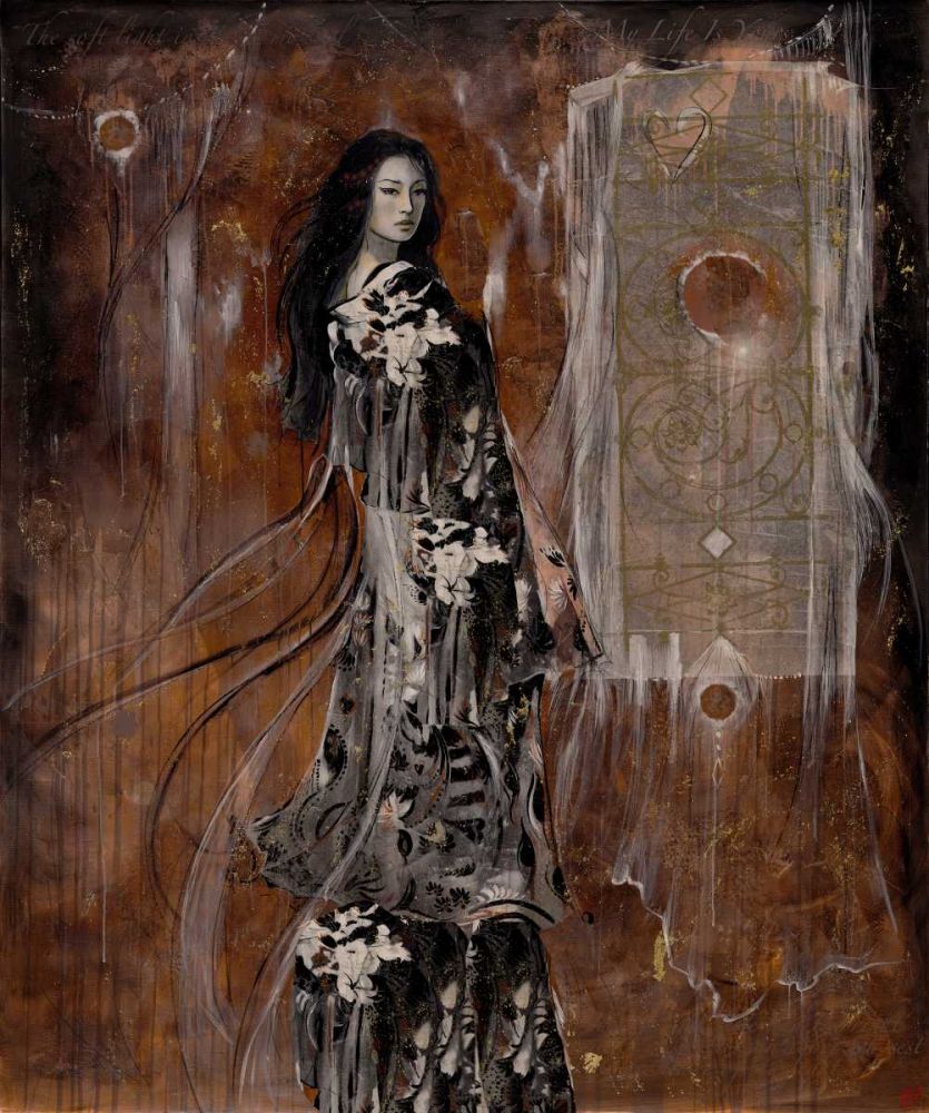 Sepia Geisha art print by Marta Wiley for $57.95 CAD