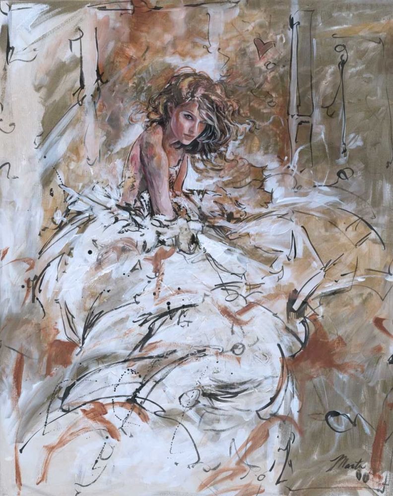 Goddess- Teal tint art print by Marta Wiley for $57.95 CAD