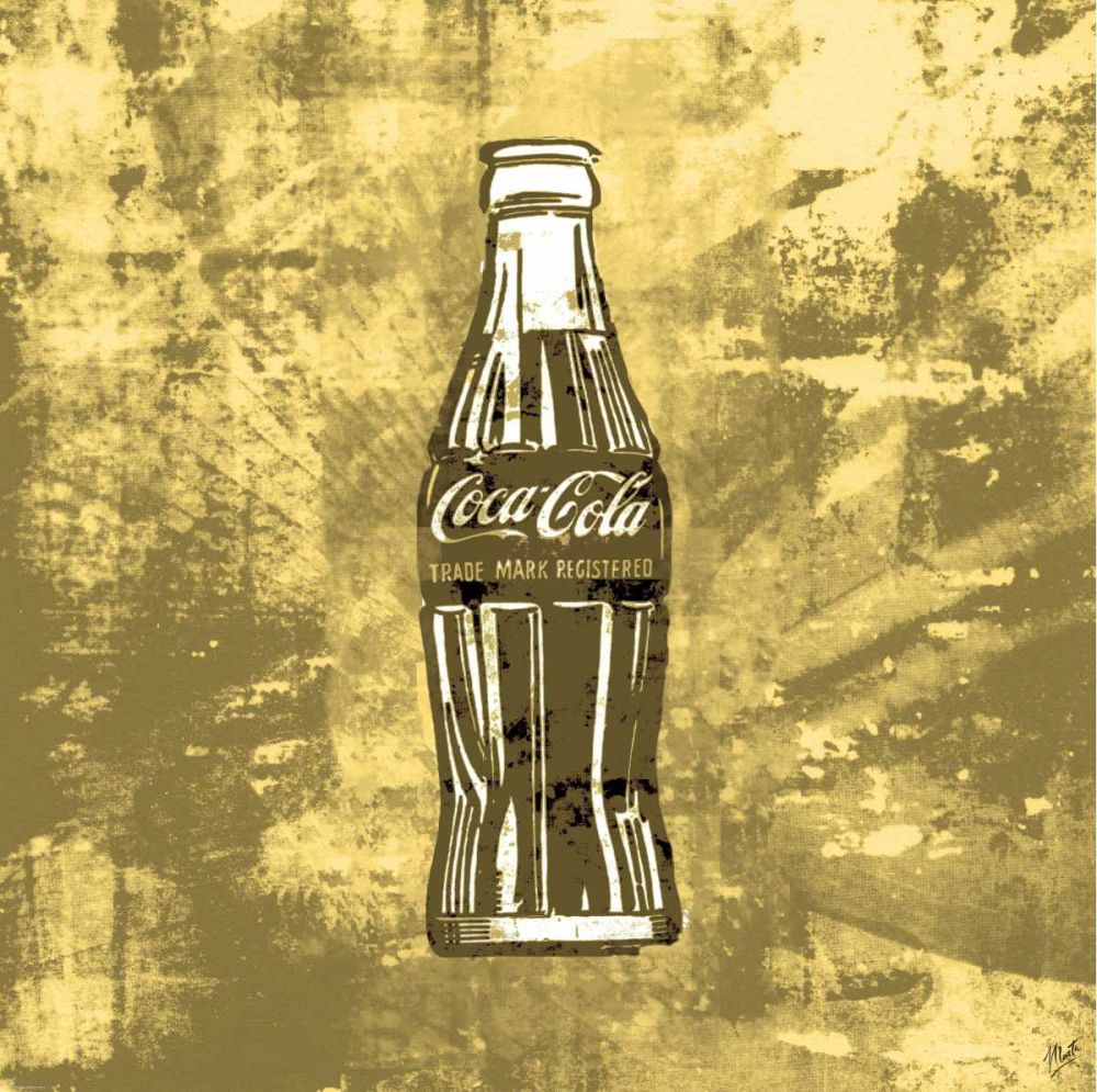 Coke Silkscreen Yellow art print by Marta Wiley for $57.95 CAD