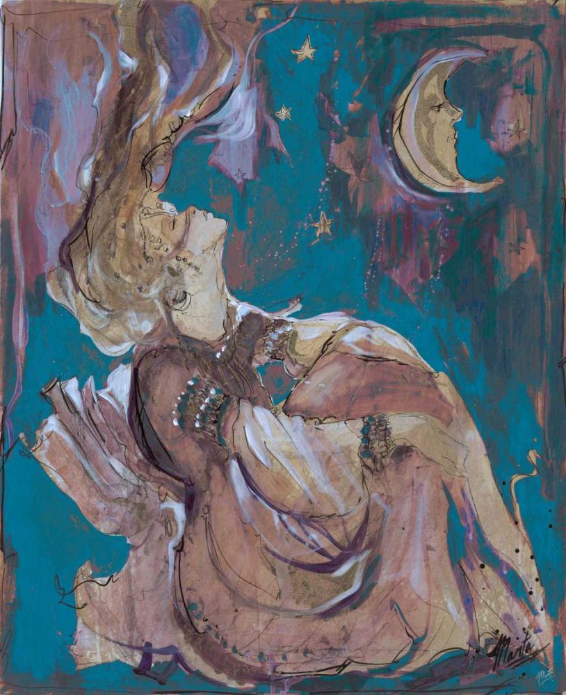 Teal Light Goddess art print by Marta Wiley for $57.95 CAD