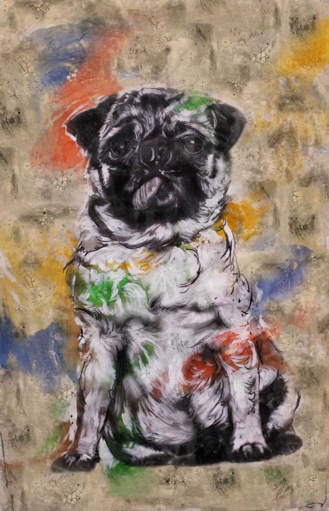 Colorful Dog III art print by Marta Wiley for $57.95 CAD