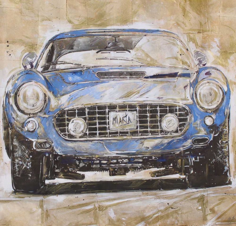 Blue Car light art print by Marta Wiley for $57.95 CAD