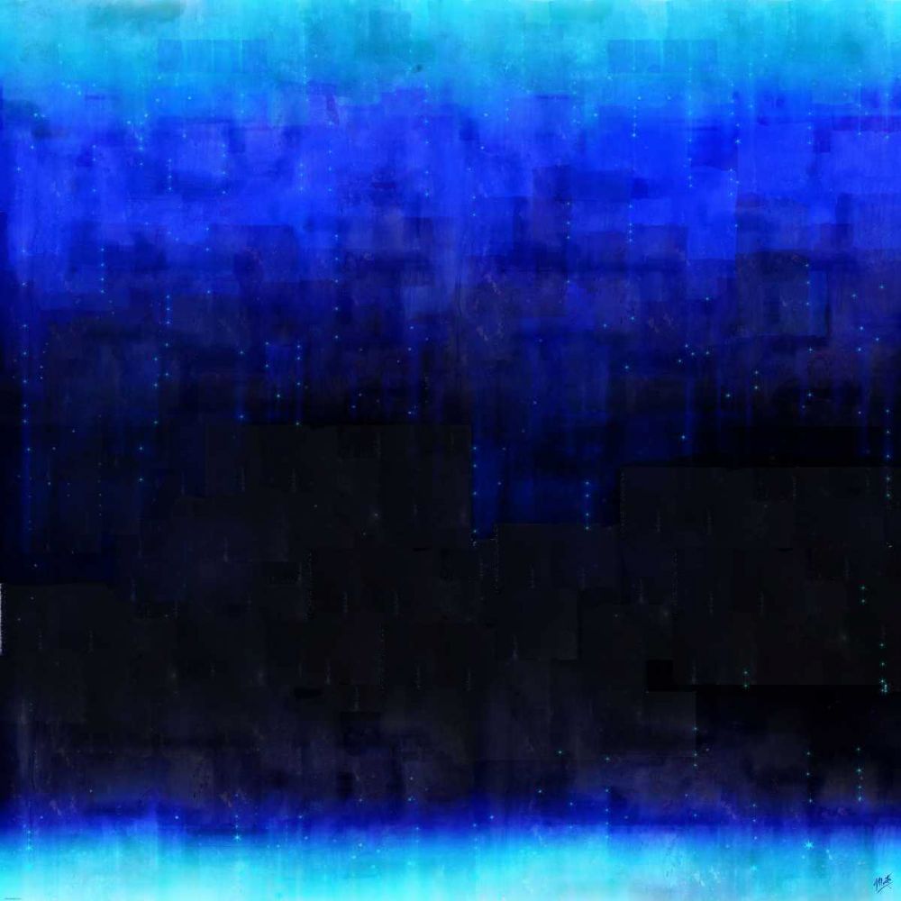 Blue Oversized Abstract Dark art print by Marta Wiley for $57.95 CAD