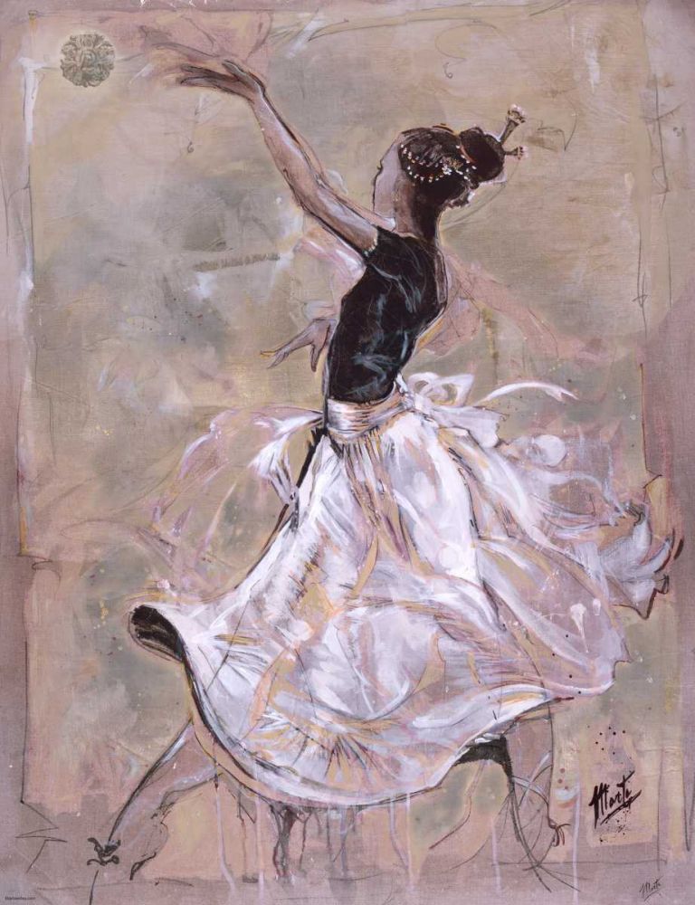 Dancer On Linen- Light art print by Marta Wiley for $57.95 CAD