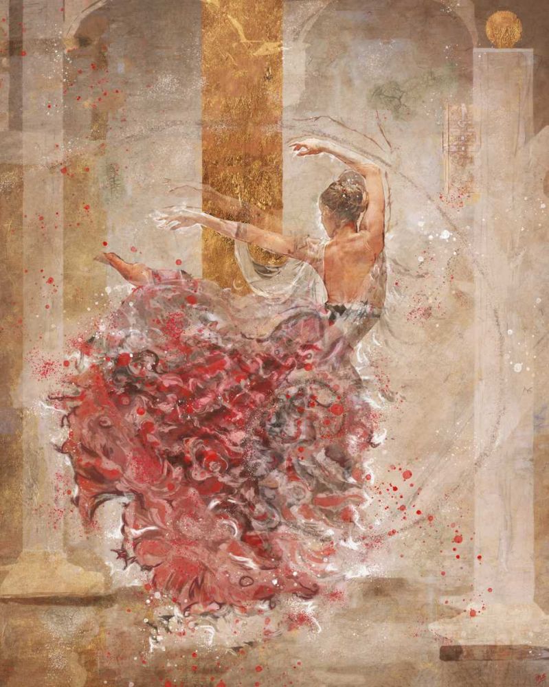 Temple Dancer Beige art print by Marta Wiley for $57.95 CAD