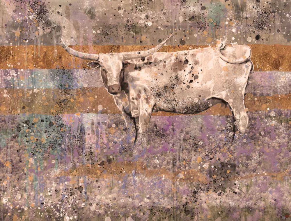 White Longhorn I art print by Marta Wiley for $57.95 CAD