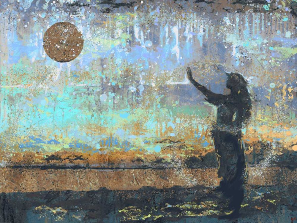 Sun Salutation Blue art print by Marta Wiley for $57.95 CAD