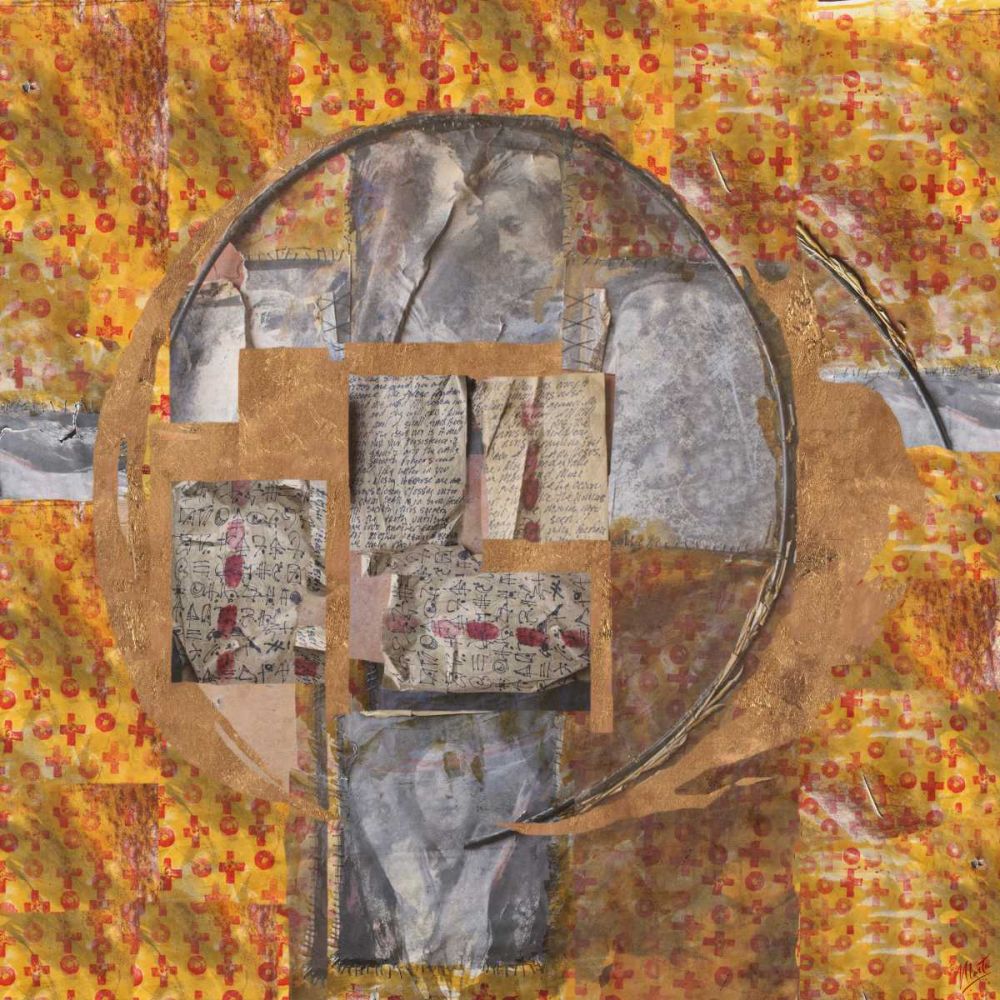 Golden Abstract III art print by Marta Wiley for $57.95 CAD