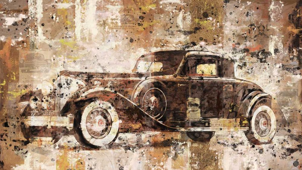 Vintage Black Car art print by Marta Wiley for $57.95 CAD
