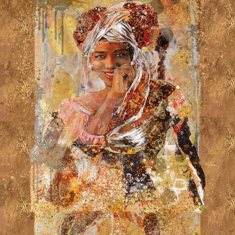 African Gold And Silver art print by Marta Wiley for $57.95 CAD