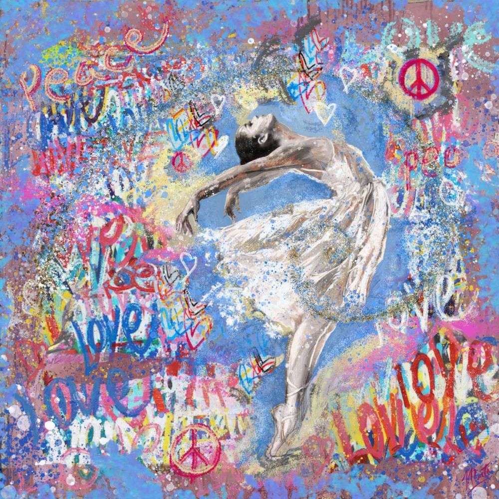 Graffiti Ballerina art print by Marta Wiley for $57.95 CAD