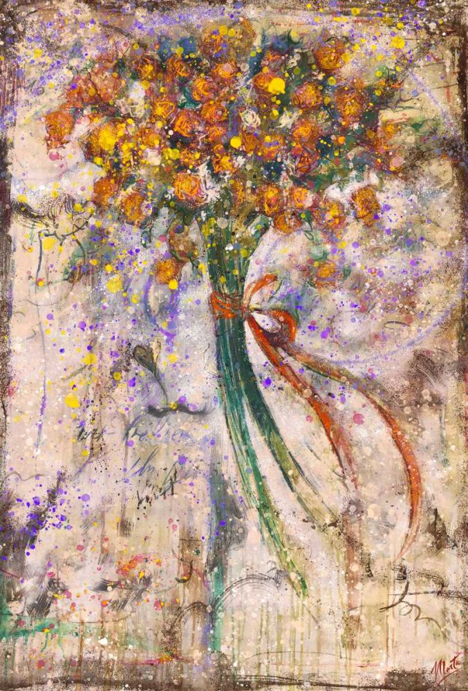Floral bouquet Yellow art print by Marta Wiley for $57.95 CAD