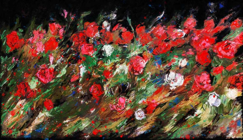 Red Rose Floral art print by Marta Wiley for $57.95 CAD