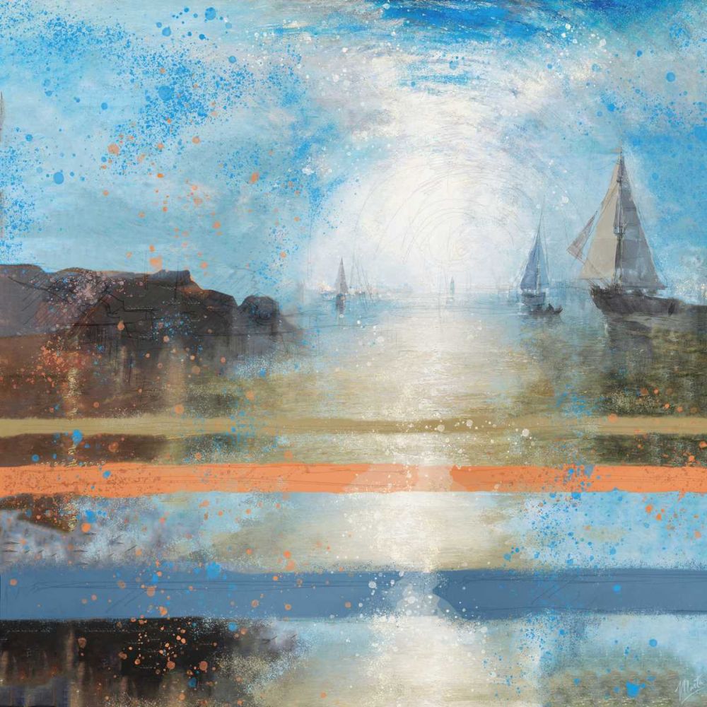 Blue Light Sailing art print by Marta Wiley for $57.95 CAD