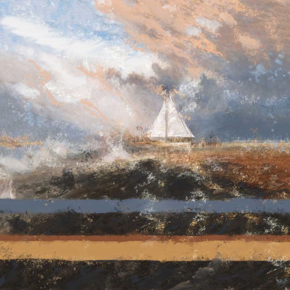 Sailing at dusk art print by Marta Wiley for $57.95 CAD