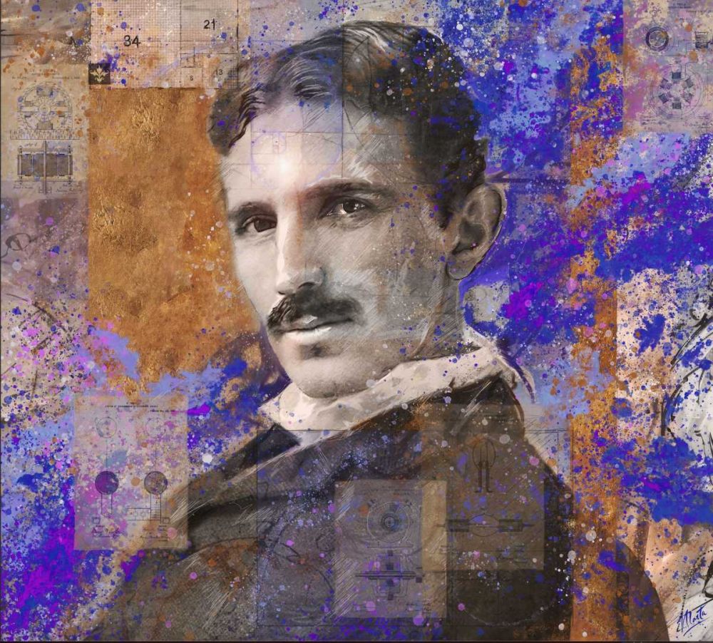 Tesla Blue art print by Marta Wiley for $57.95 CAD