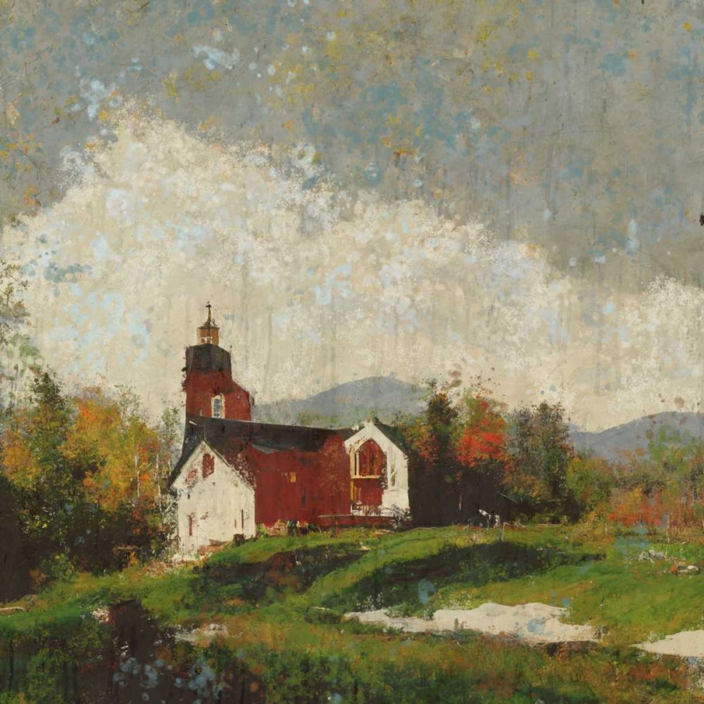 Vermont, Red Barn I art print by Marta Wiley for $57.95 CAD