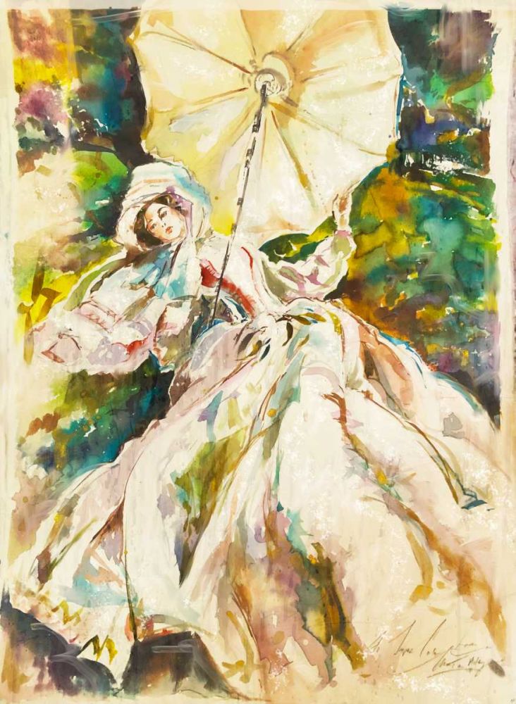 Woman With Umbrella art print by Marta Wiley for $57.95 CAD