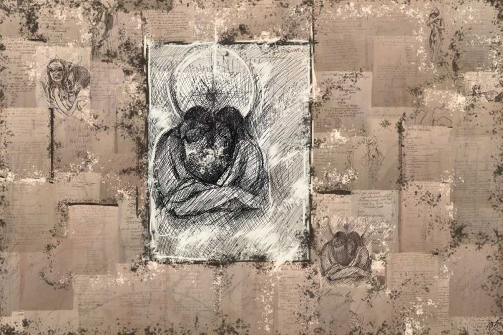 Inspiration sketch collage art print by Marta Wiley for $57.95 CAD