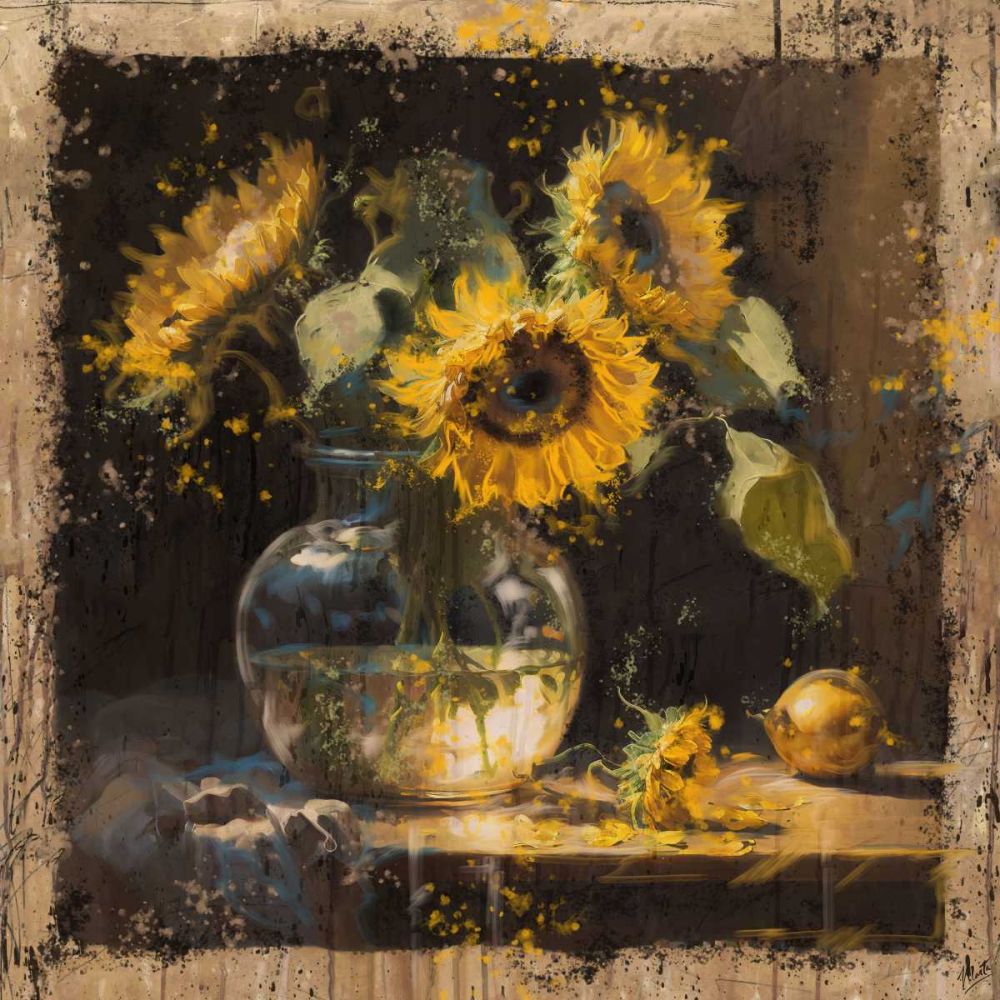 Sunflowers I art print by Marta Wiley for $57.95 CAD