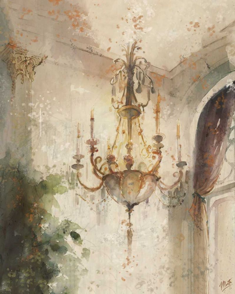 Chandelier Watercolor IIII art print by Marta Wiley for $57.95 CAD