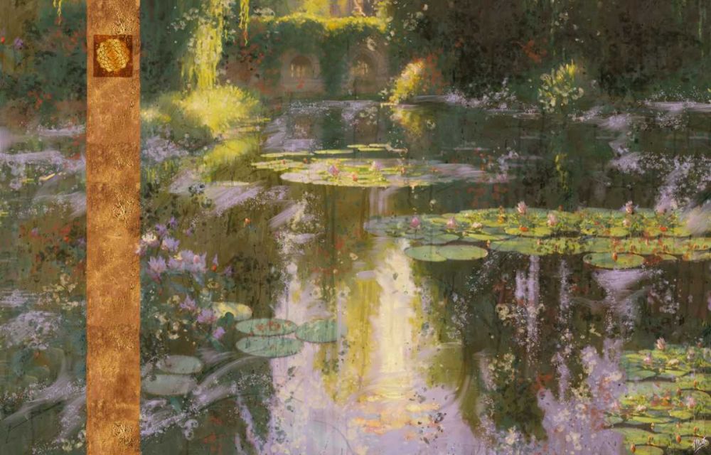 Water lilies Abstract I art print by Marta Wiley for $57.95 CAD