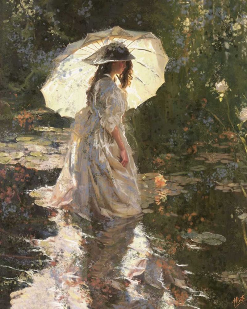 Water lilies Umbrella art print by Marta Wiley for $57.95 CAD