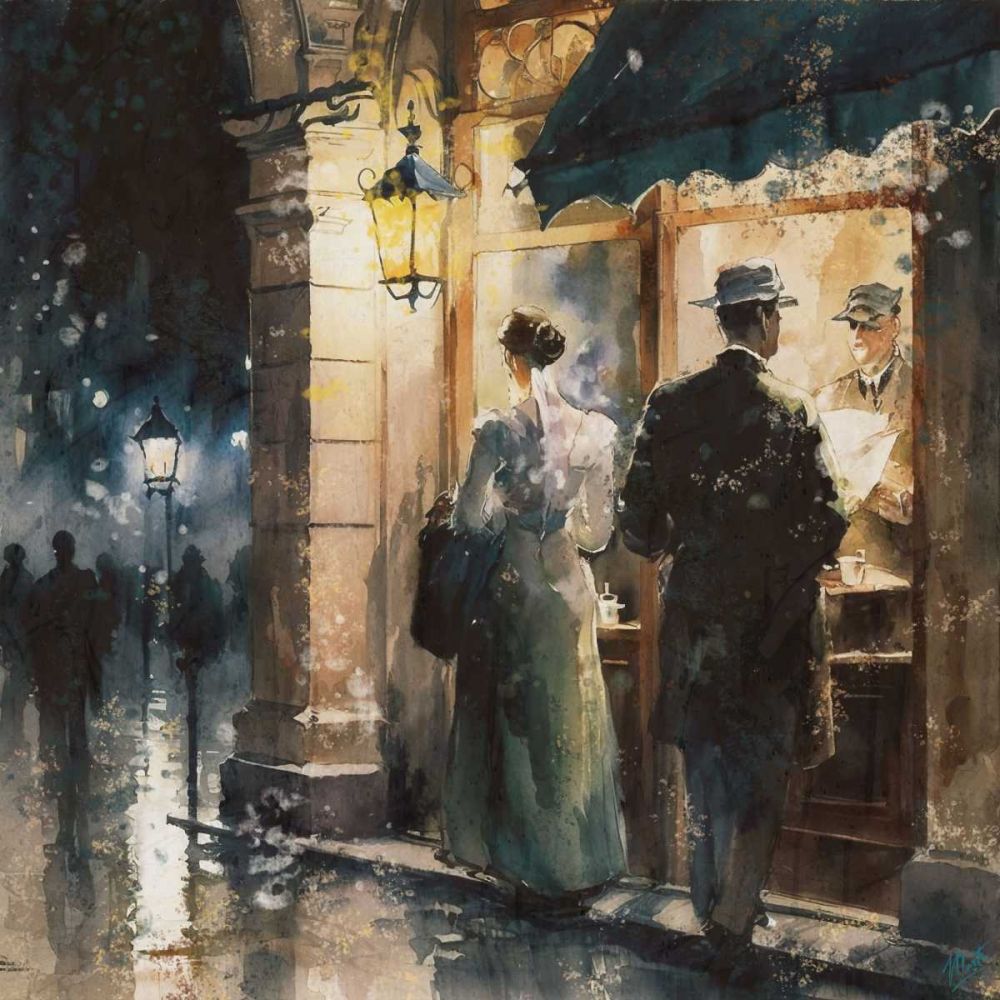 Paris Nights II art print by Marta Wiley for $57.95 CAD