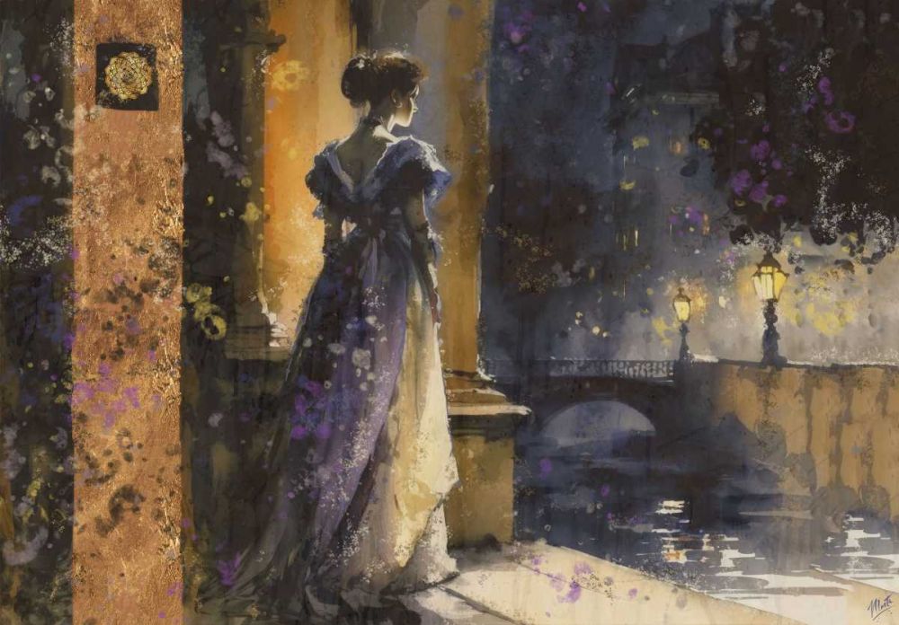 Paris Nights IIII art print by Marta Wiley for $57.95 CAD