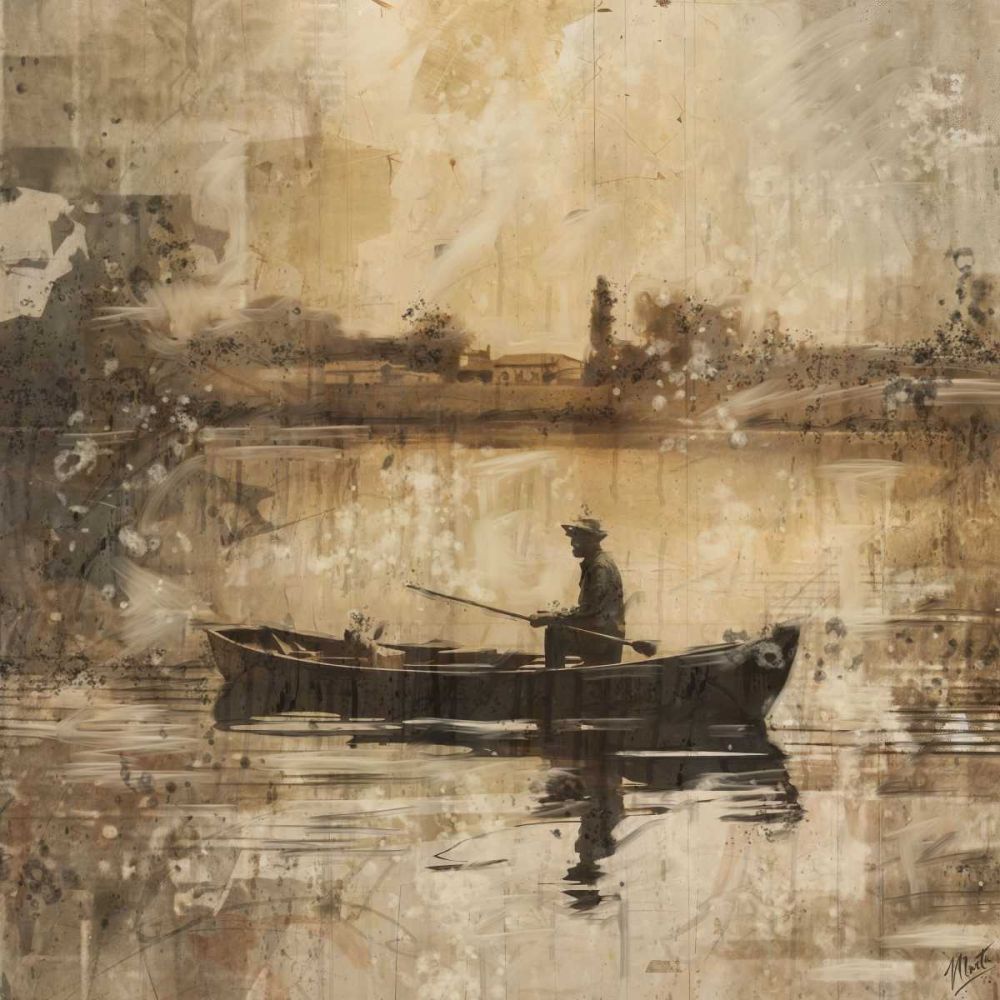 Abstract Boat Collage I art print by Marta Wiley for $57.95 CAD