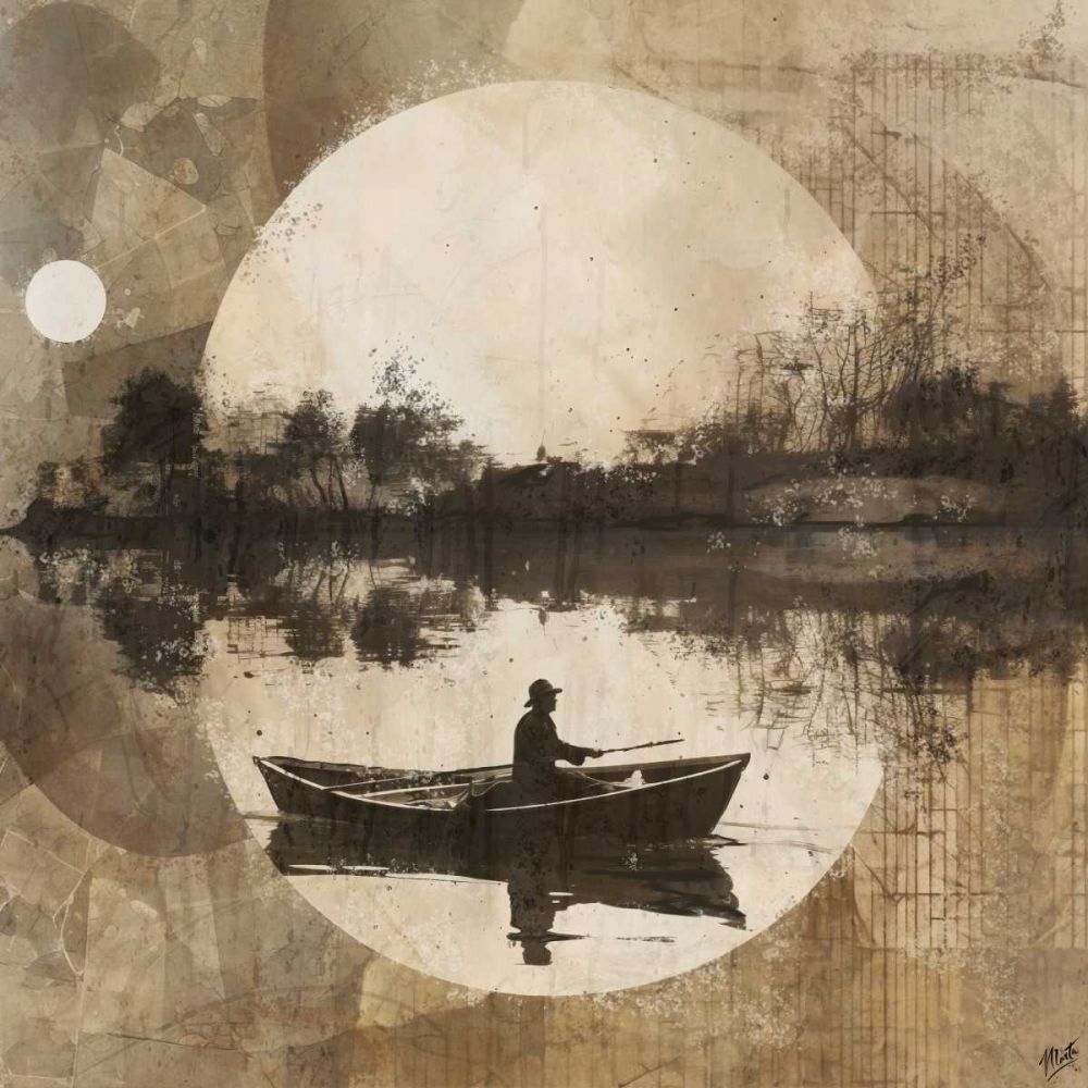 Abstract Boat Collage II art print by Marta Wiley for $57.95 CAD
