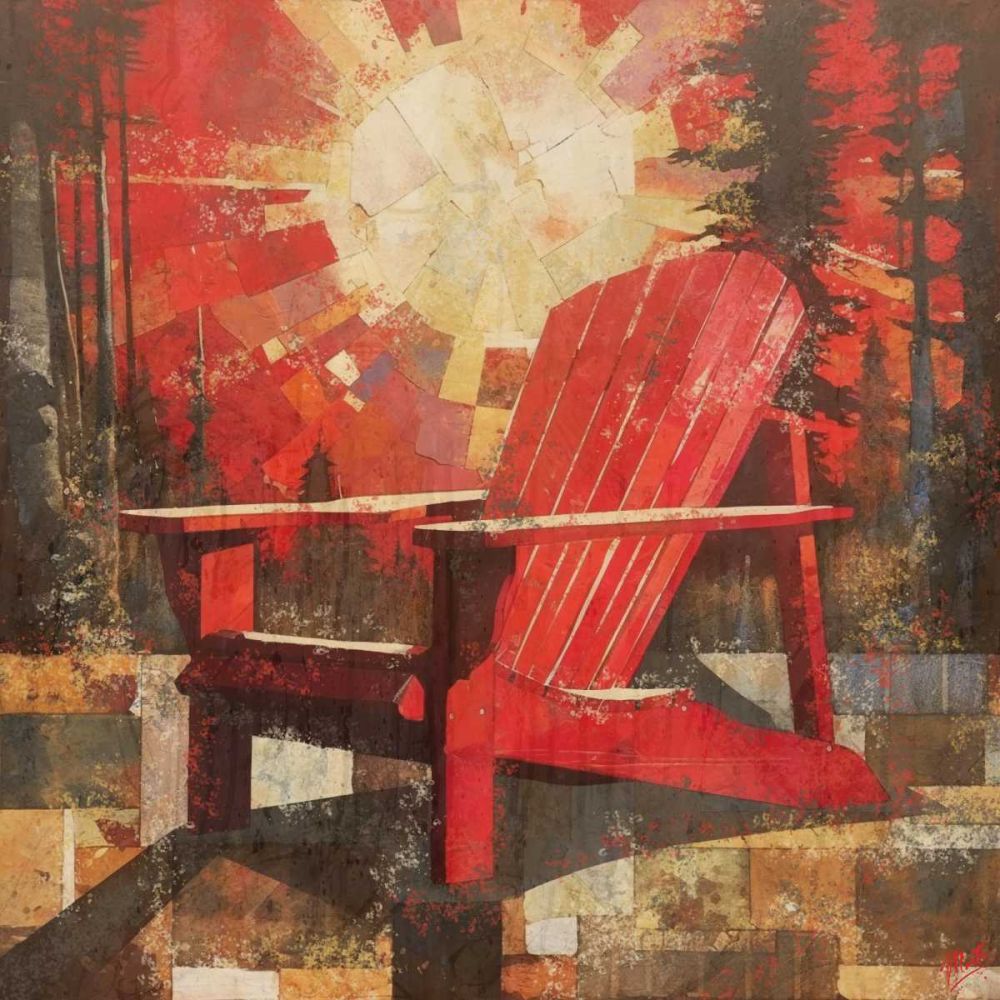 Red Adirandack II art print by Marta Wiley for $57.95 CAD