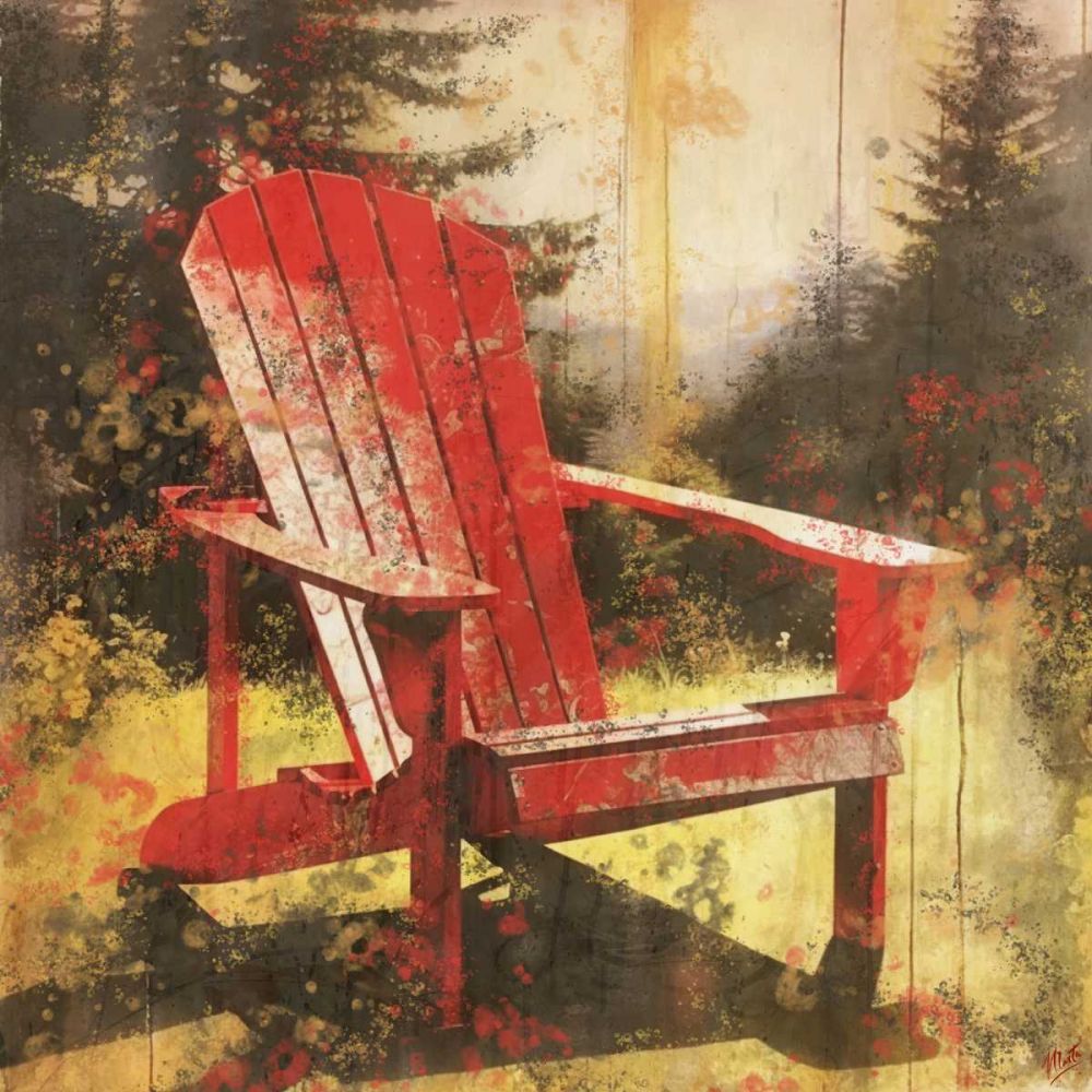 Red Adirandack III art print by Marta Wiley for $57.95 CAD