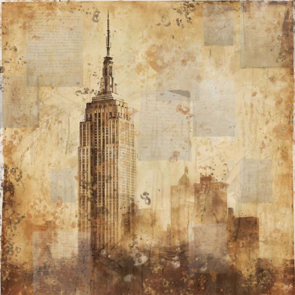 New York Watercolor I art print by Marta Wiley for $57.95 CAD