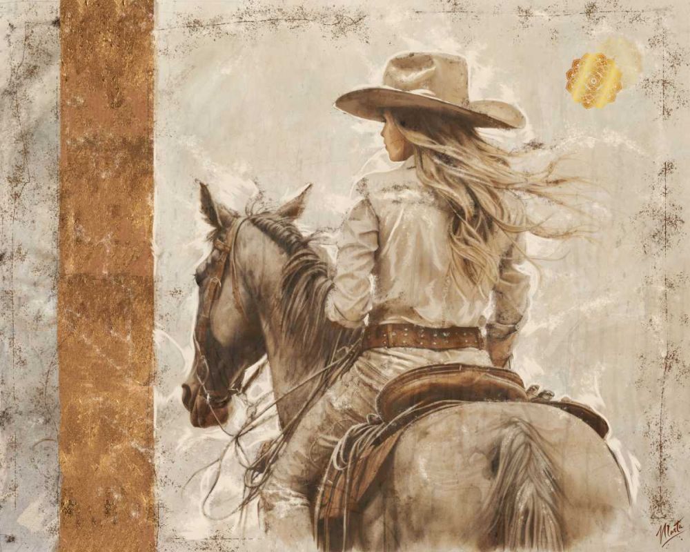 Cowgirl Gold art print by Marta Wiley for $57.95 CAD