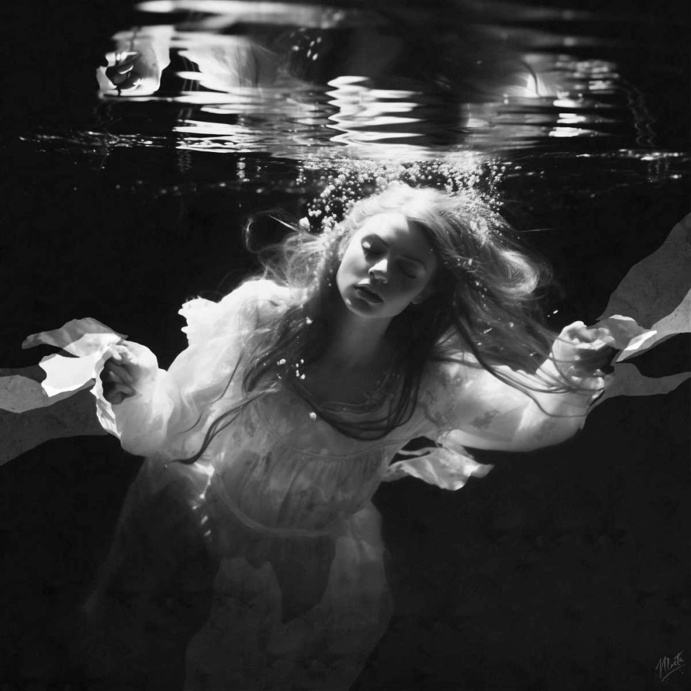 B And W Photo mermaid II art print by Marta Wiley for $57.95 CAD