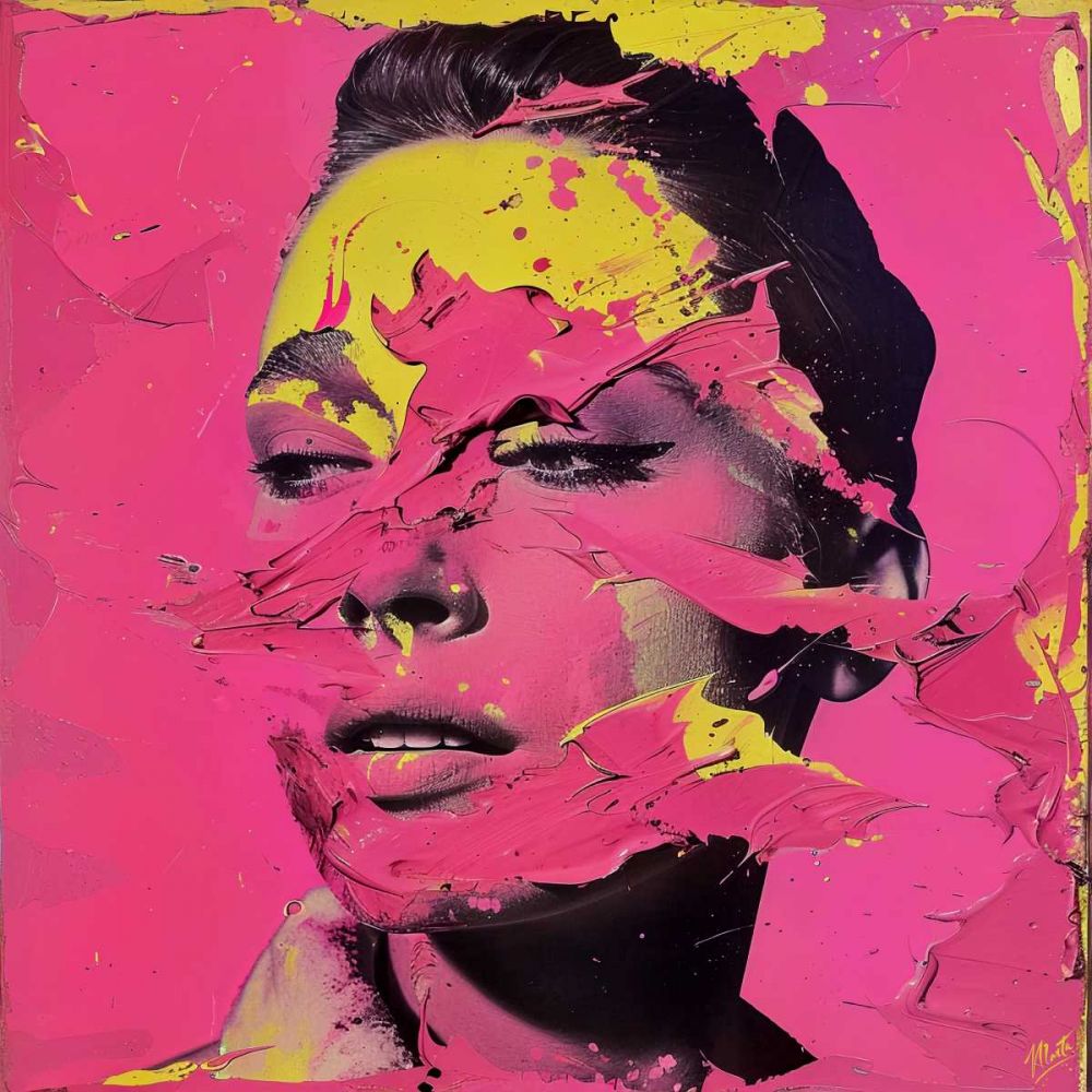 Pink on yellow I art print by Marta Wiley for $57.95 CAD