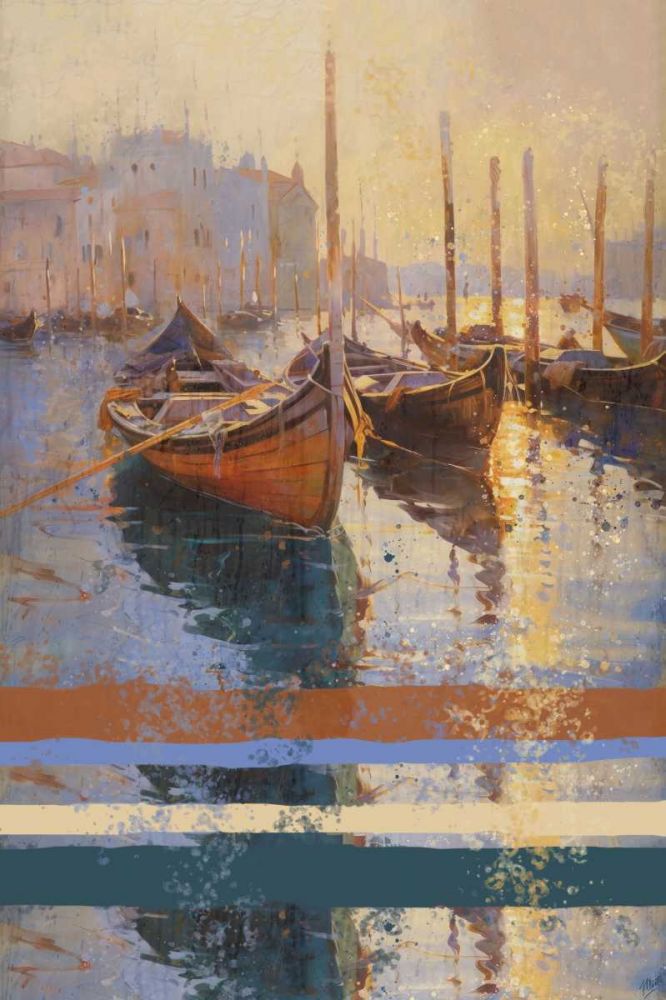 Venice Boats VI art print by Marta Wiley for $57.95 CAD