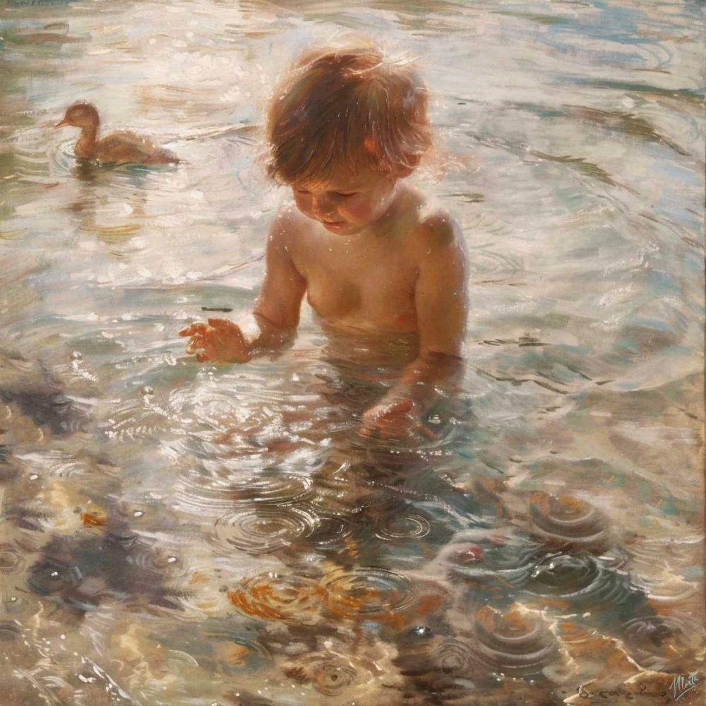 Child In Water II art print by Marta Wiley for $57.95 CAD