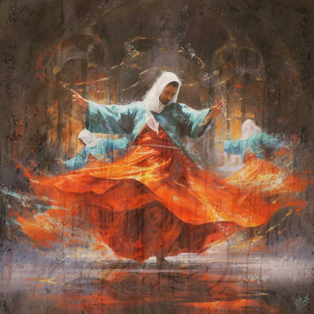 Colorful Sufi I art print by Marta Wiley for $57.95 CAD