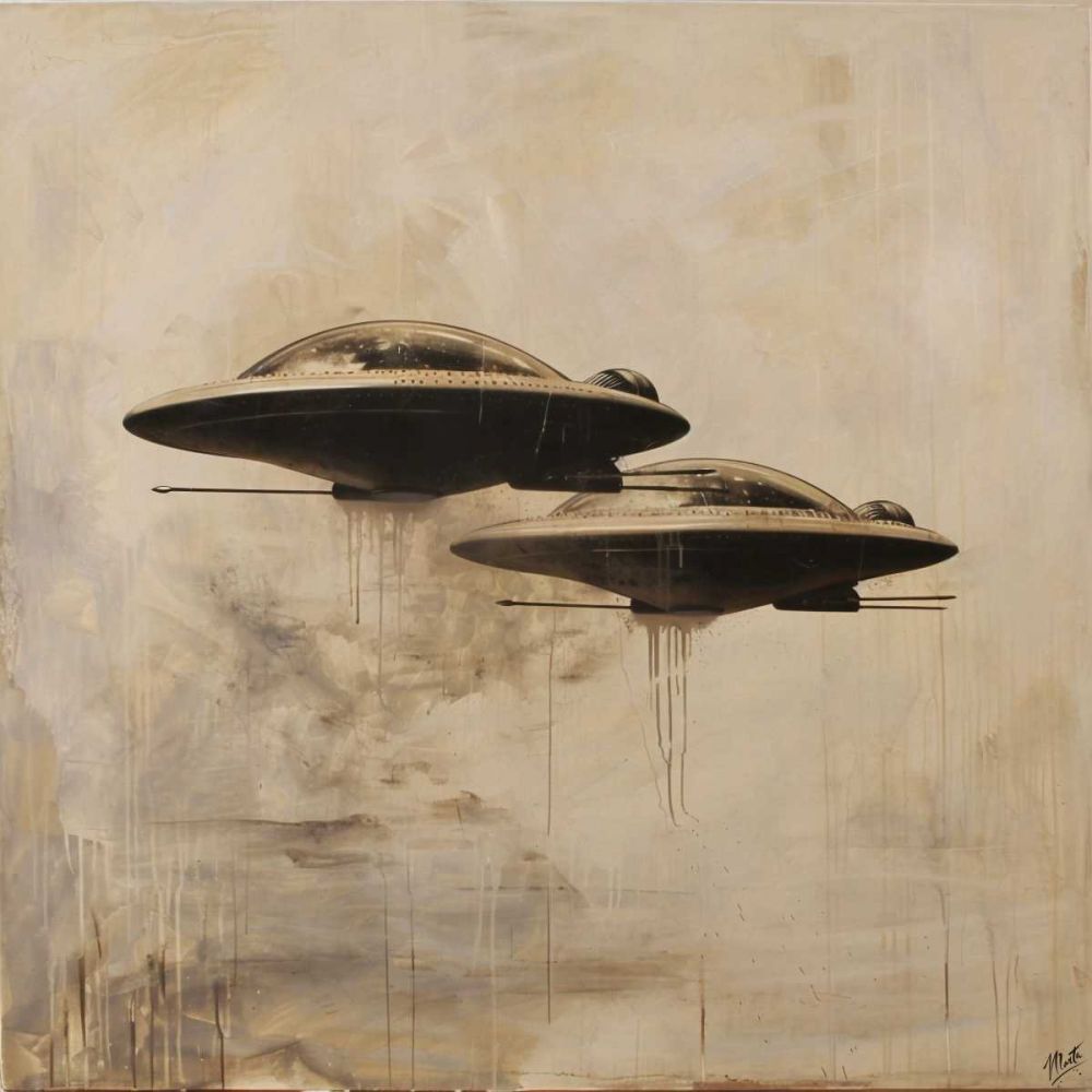UFO Collage I art print by Marta Wiley for $57.95 CAD