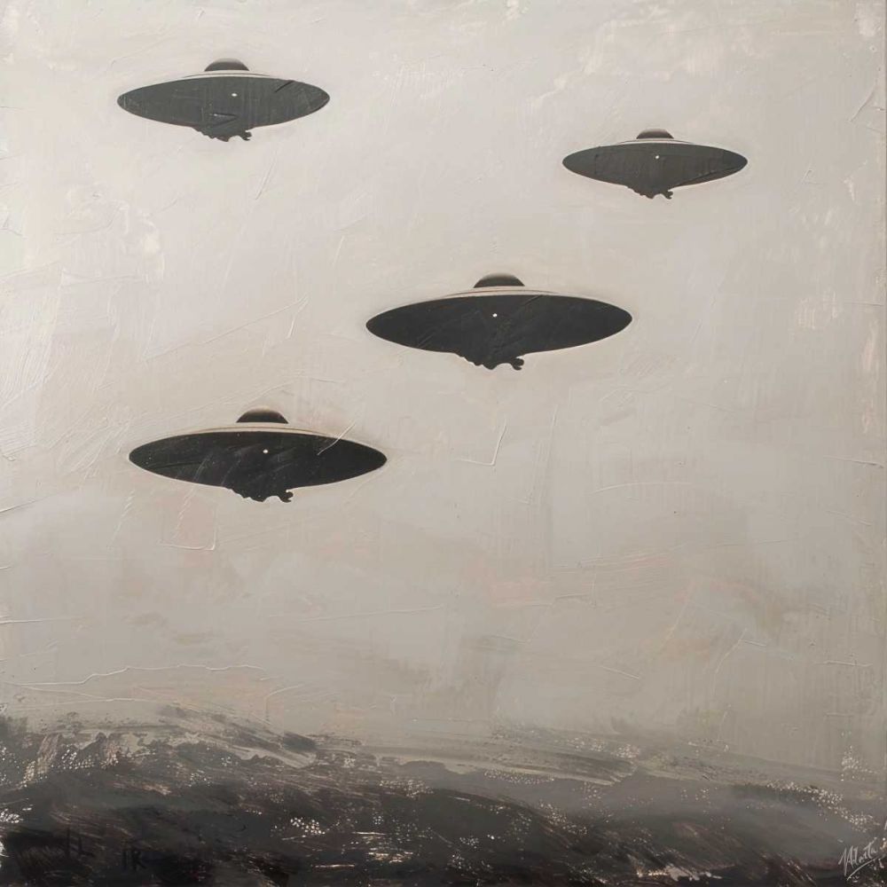 UFO Collage II art print by Marta Wiley for $57.95 CAD
