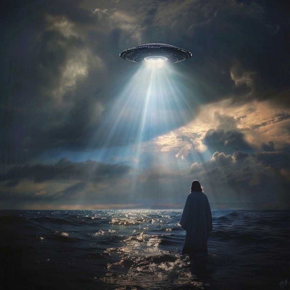 Extraterrestrial Christ I art print by Marta Wiley for $57.95 CAD