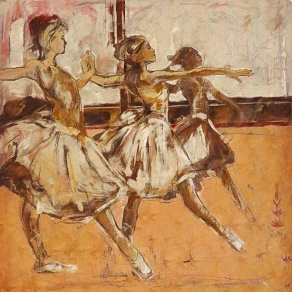Ballet in ocher art print by Marta Wiley for $57.95 CAD