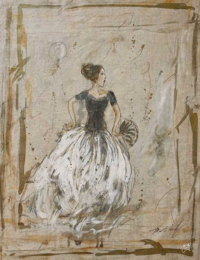 ballet on linen art print by Marta Wiley for $57.95 CAD