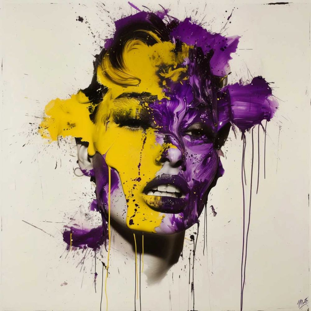 Yellow And Purple I art print by Marta Wiley for $57.95 CAD