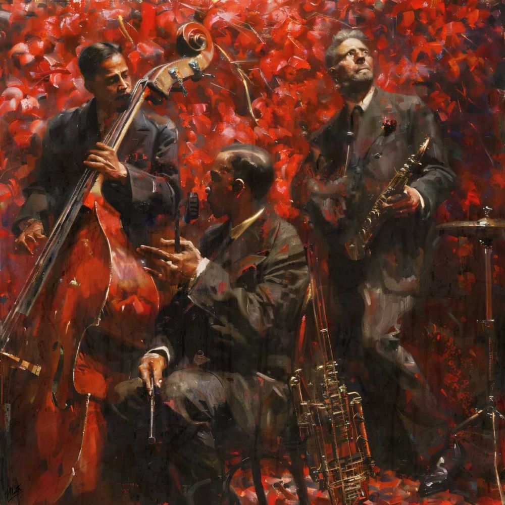 Play More Jazz XI art print by Marta Wiley for $57.95 CAD