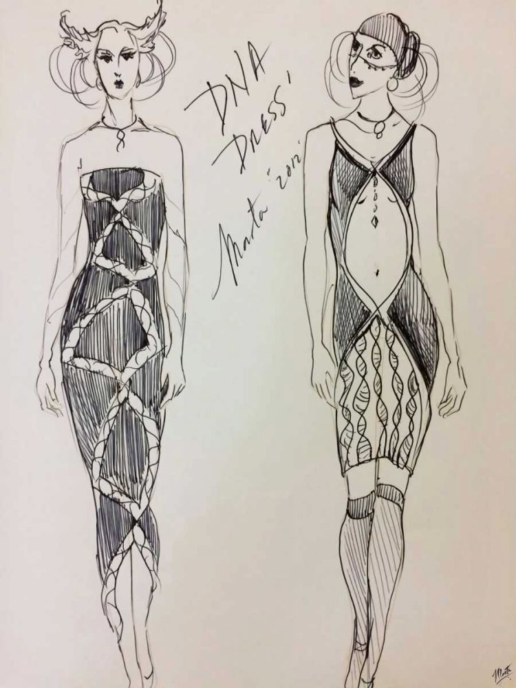 DNA Dress art print by Marta Wiley for $57.95 CAD