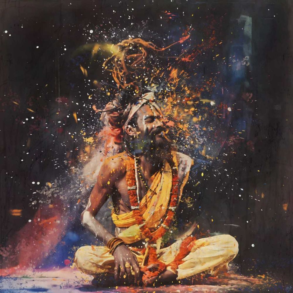 Colorful Hindu I art print by Marta Wiley for $57.95 CAD