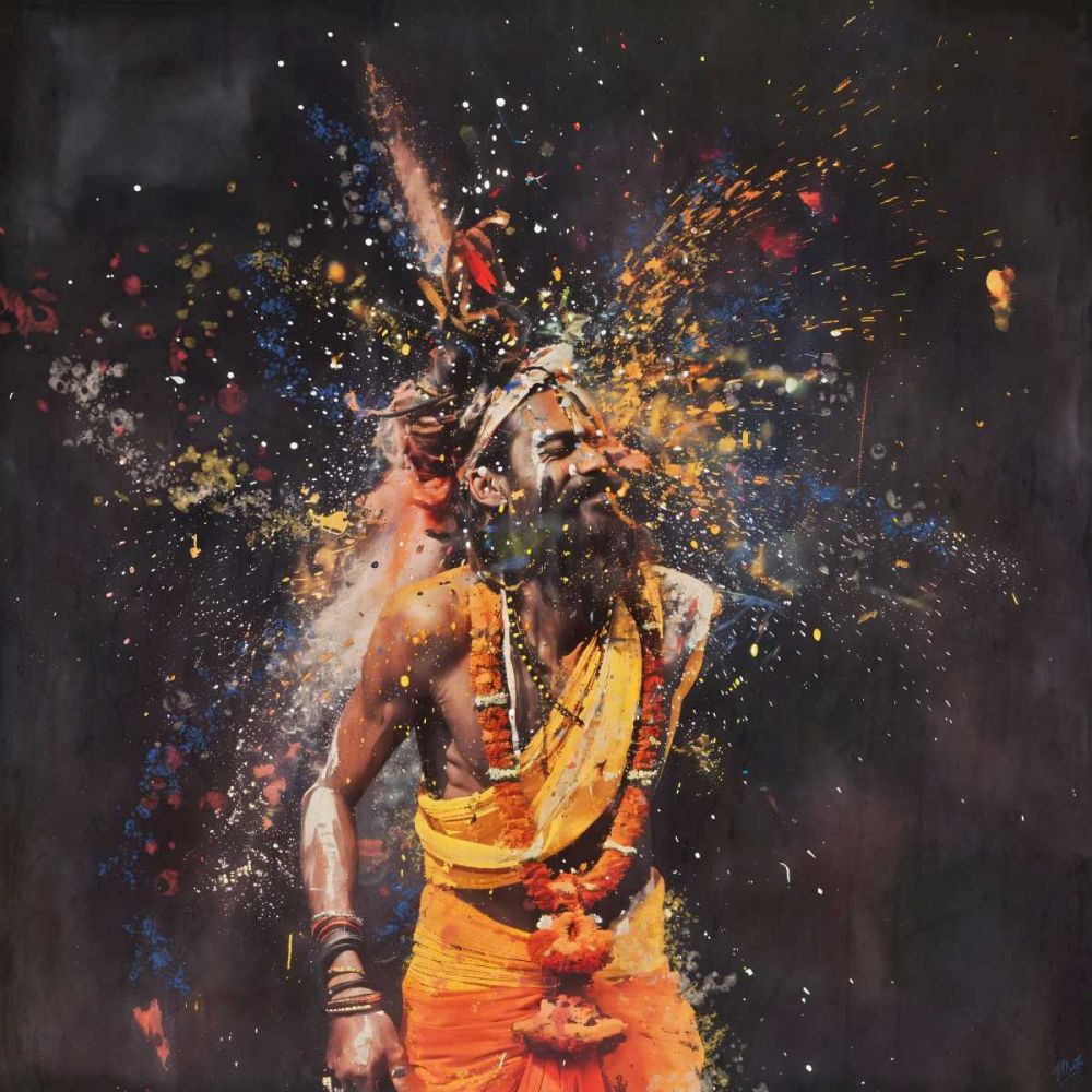 Colorful Hindu II art print by Marta Wiley for $57.95 CAD